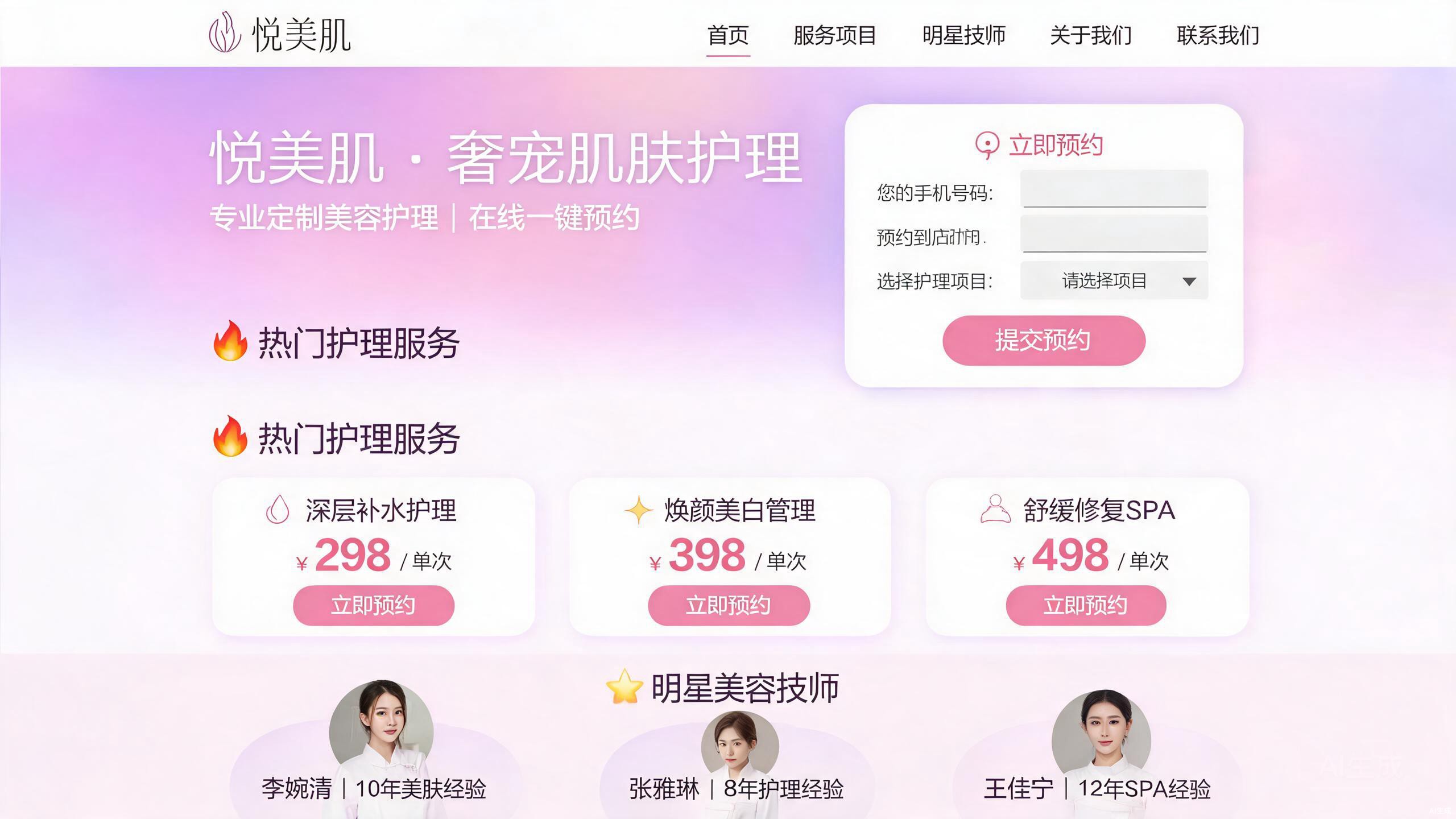 服务预约站